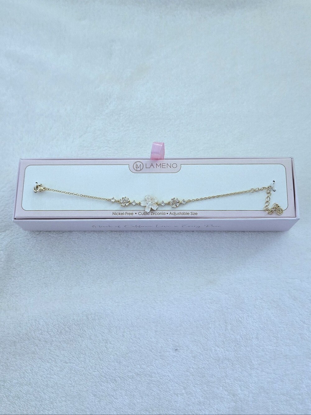 La Meno Druzy Flower🌸 Bracelet - NIB - Picture 4 of 16